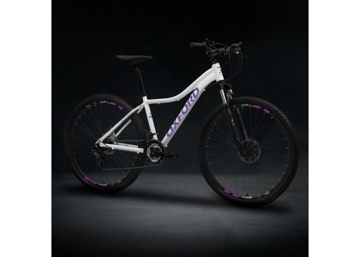 Oxford Bicicleta 27.5 Jade 18V Blanco/Rosado - Rideshop