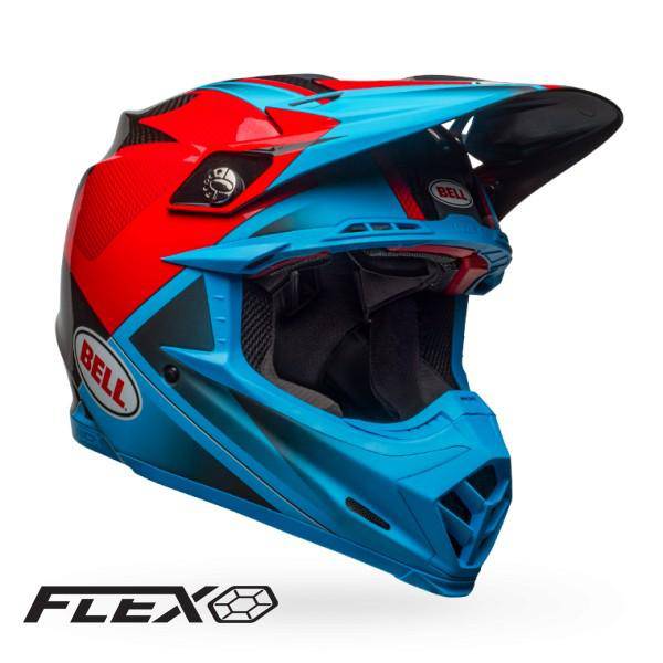 Bell Casco Moto-9 Flex Hound Cyn/Red-Rideshop