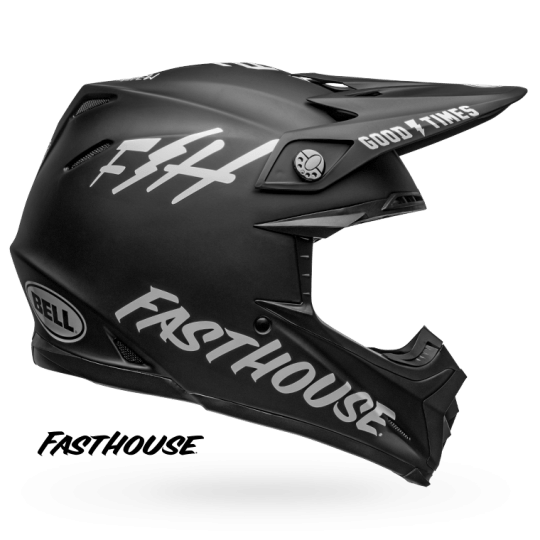 Bell Casco Moto 9 Mips Fasthouse Black/White - Rideshop