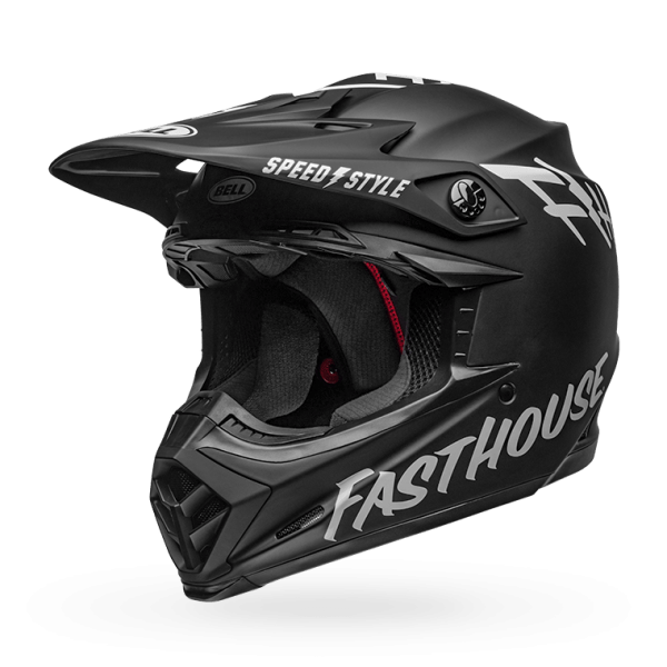Bell Casco Moto 9 Mips Fasthouse Black/White-Rideshop