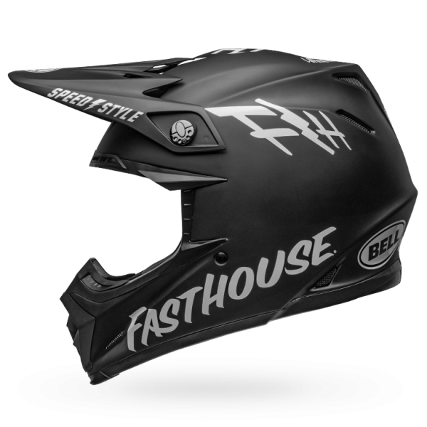 Bell Casco Moto 9 Mips Fasthouse Black/White-Rideshop