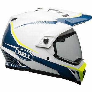 Bell Casco Moto Mx-9 Adv Torch Wht/Blu/Yel-Rideshop