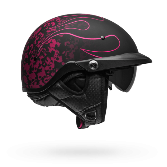 Bell Casco Moto Pit Boss Catacombs Pin Matte Black/Pink - Rideshop