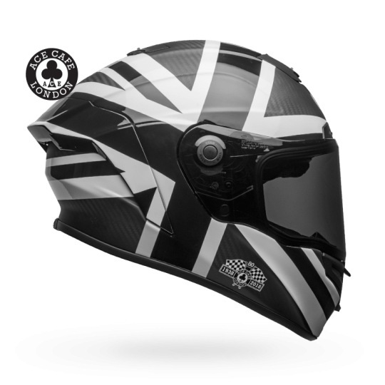 Bell Casco Moto Racestar Ace BlackJack Blk/Wht-Rideshop