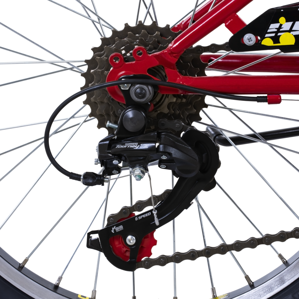 Oxygen Bicicleta Rainy 6V Rojo - Rideshop