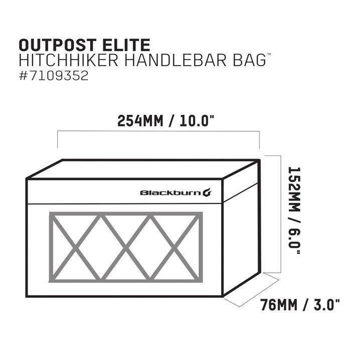 Bolso Bicicleta Outpost Elite Hitchhiker Negro Blackburn - Rideshop