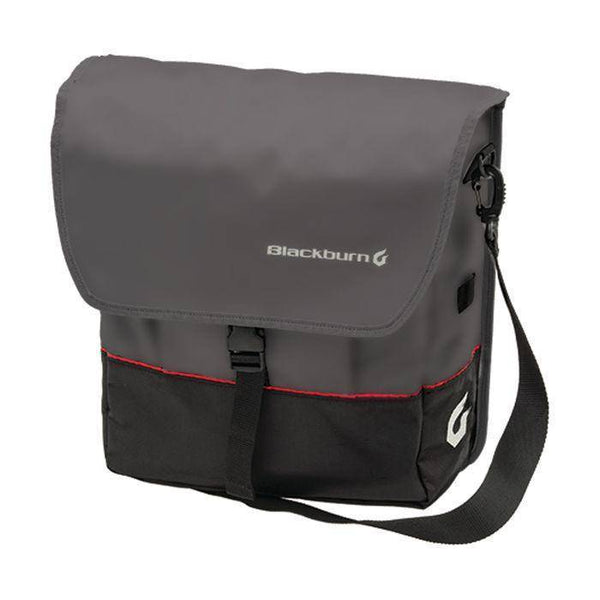 Bolso Bicicleta Pannier Trasero Gris Negro Blackburn. - Rideshop