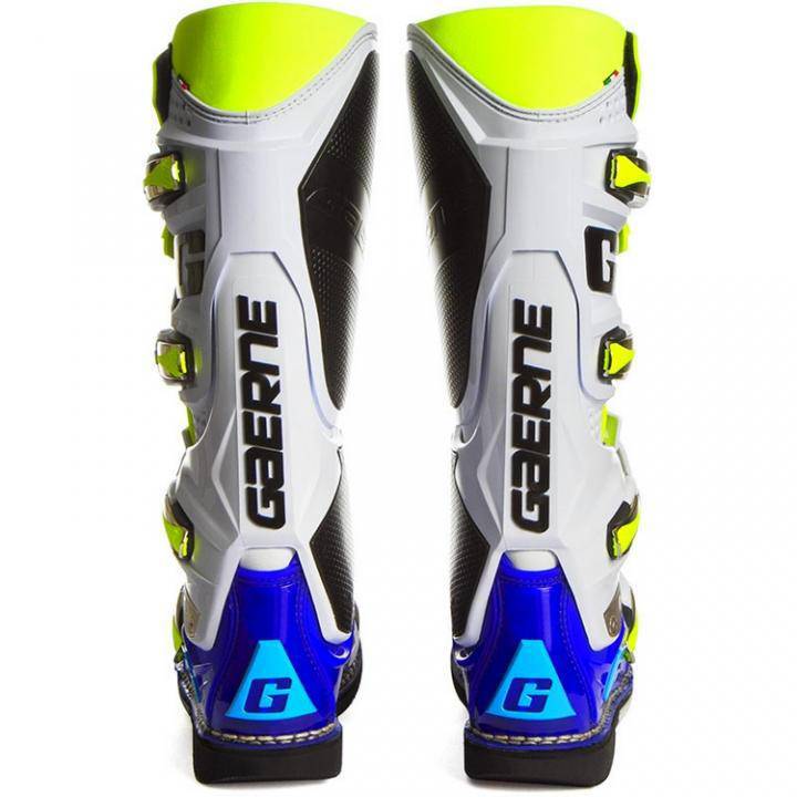 Botas de Moto Sg-12 Azul Blanco Fluor Gaerne - Rideshop