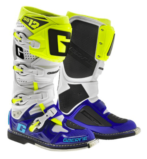 Botas de Moto Sg-12 Azul Blanco Fluor Gaerne - Rideshop