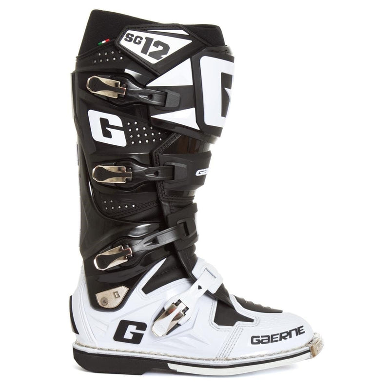 Botas de Moto Sg-12 Blanco Negro Gaerne - Rideshop