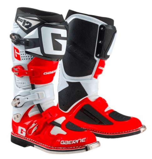 Botas de Moto Sg-12 Blanco Negro Rojo Gaerne - Rideshop