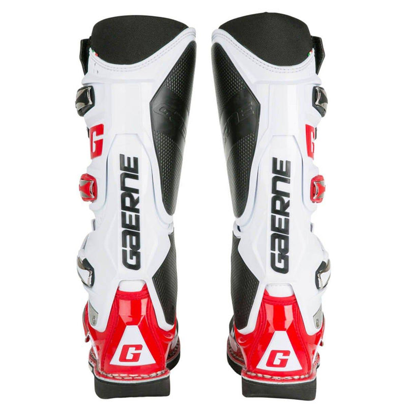 Botas de Moto Sg-12 Blanco Negro Rojo Gaerne - Rideshop