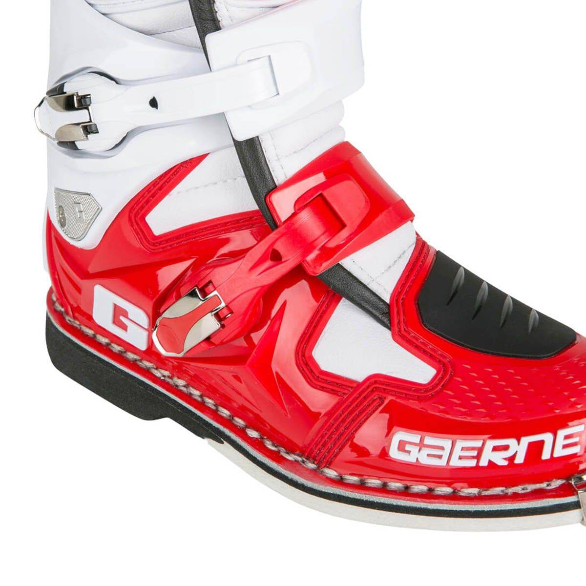 Botas de Moto Sg-12 Blanco Negro Rojo Gaerne - Rideshop