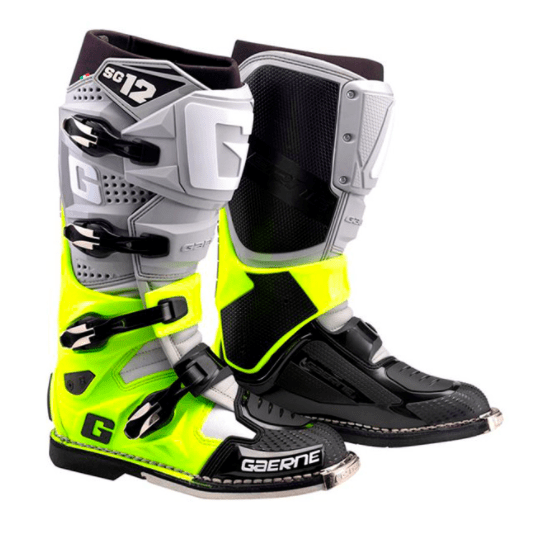 Botas de Moto Sg-12 Gris Amarillo Negro Gaerne - Rideshop