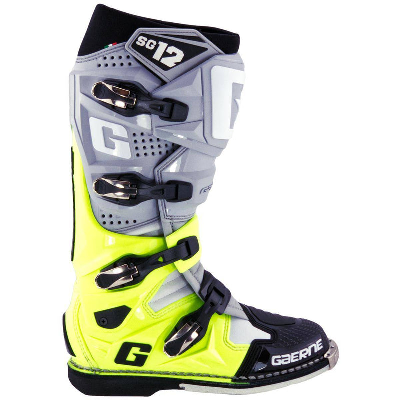 Botas de Moto Sg-12 Gris Amarillo Negro Gaerne - Rideshop