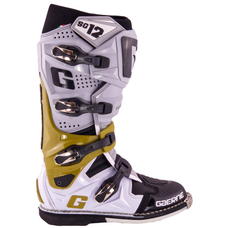 Botas de Moto Sg-12 Gris Magnesio Blanco Gaerne - Rideshop