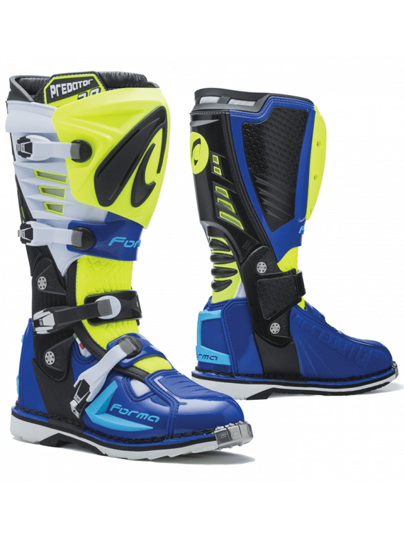 Botas Forma Predator 2.0 Yellow Fluor/ White/ Blue - Rideshop