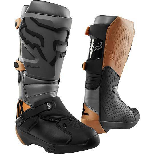 Botas Moto Comp Gris Piedra Fox Racing. - Rideshop