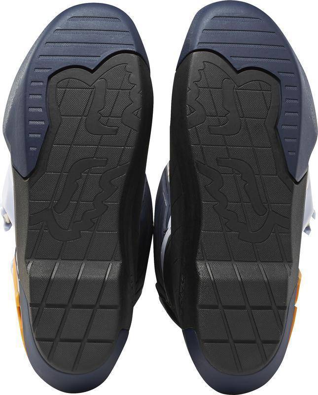 Botas Moto Comp R Azul Marino/Naranjo Fox Racing - Rideshop