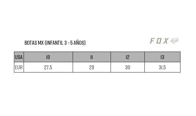 Botas Moto Infantil Comp K Negro 2020 Fox Racing - Rideshop