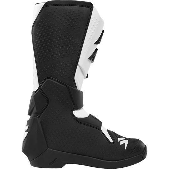 Botas Moto White Label Blanco Negro Shift - Rideshop