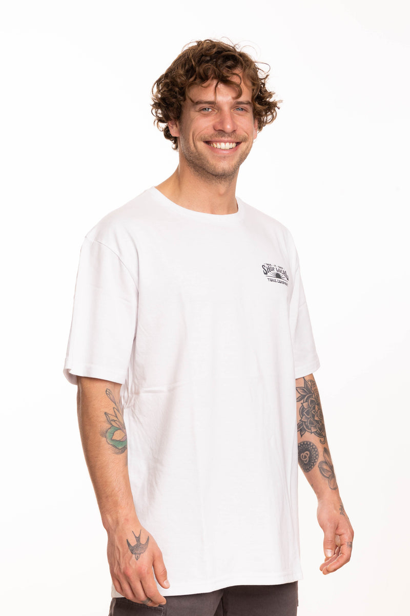 Toke Polera Shop Local Blanca - Rideshop