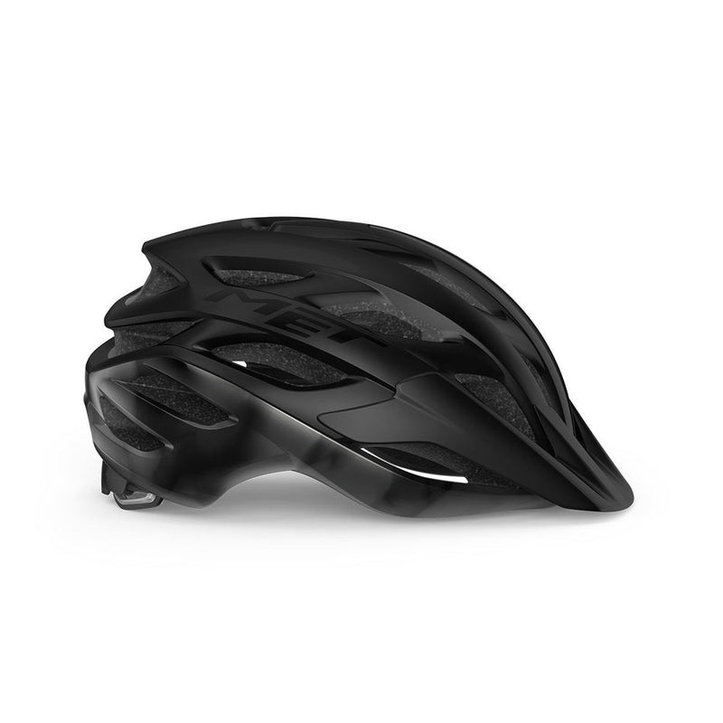 Met Casco de Bicicleta Veleno Black Matt Glossy - Rideshop