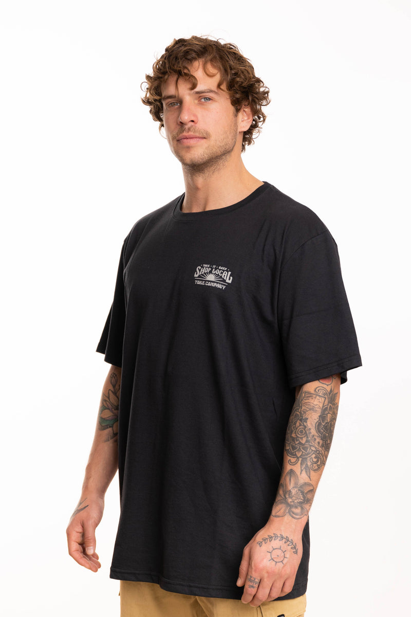 Toke Polera Shop Local Negro - Rideshop