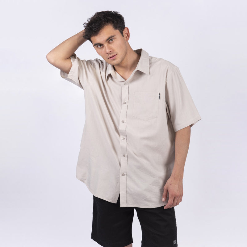 Camisa Beige Hombre Toke - Rideshop