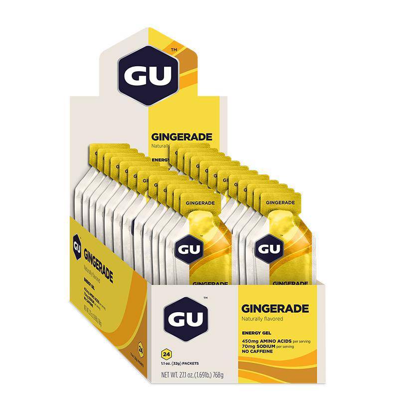 Caja de Geles Gingerade GU Energy - Rideshop