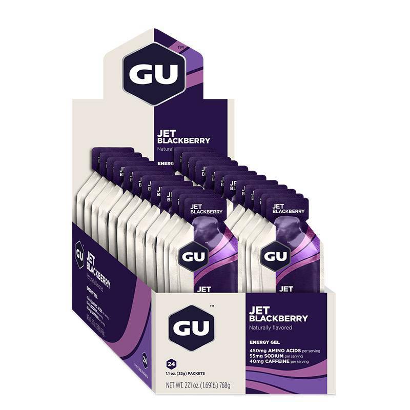 Caja de Geles Jet Blackberry GU Energy (24 Unid)