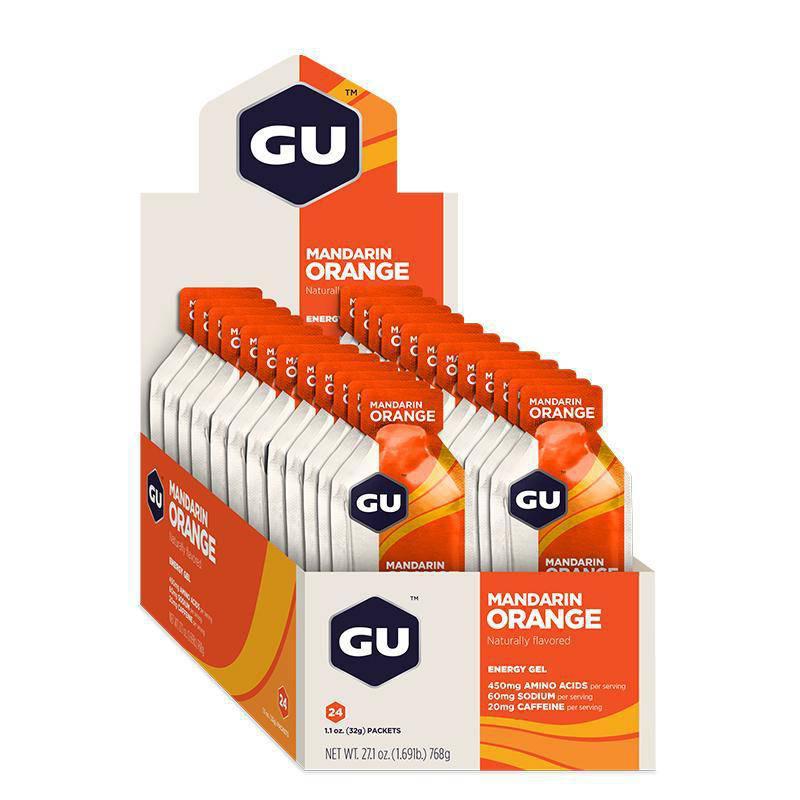 Caja de Geles Mandarin Orange 24 GU Energy - Rideshop