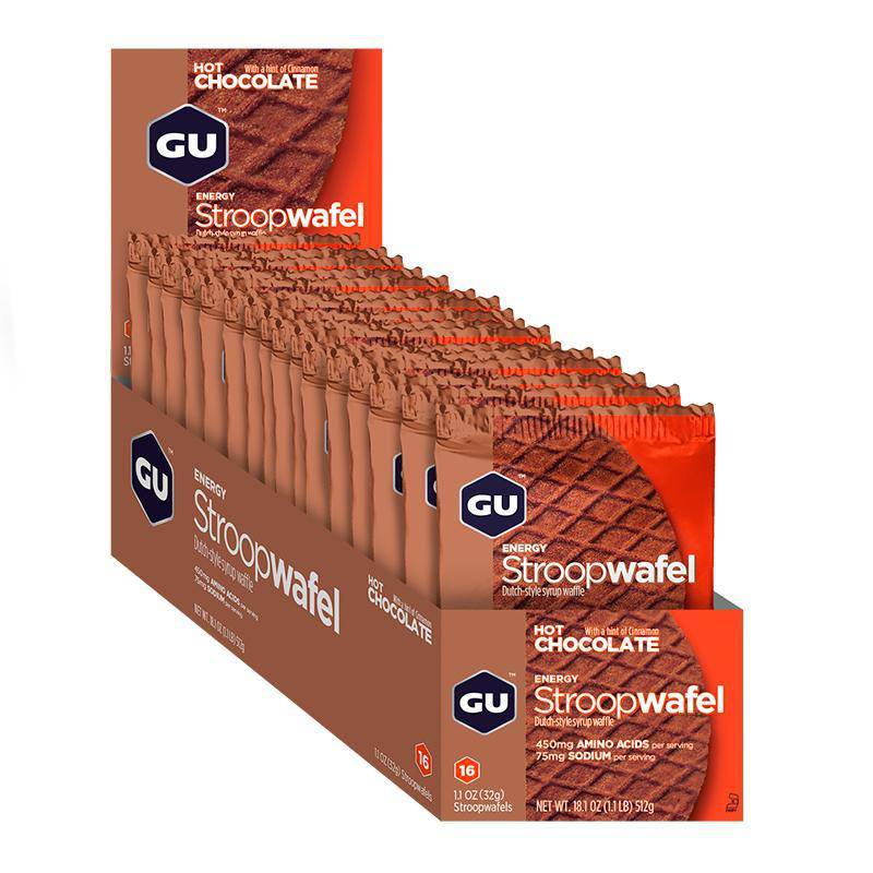 Caja de Waffles Hot Chocolate GU Energy - Rideshop