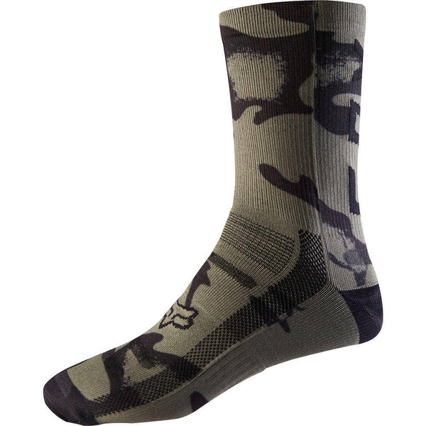 Calcetines Bicicleta M 8" Print Verde Fox.-Rideshop