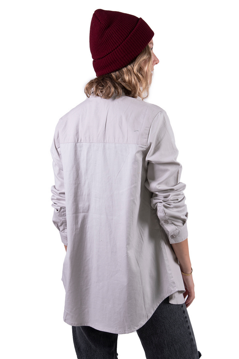 Toke Camisa Algodón Mujer Gris Claro - Rideshop