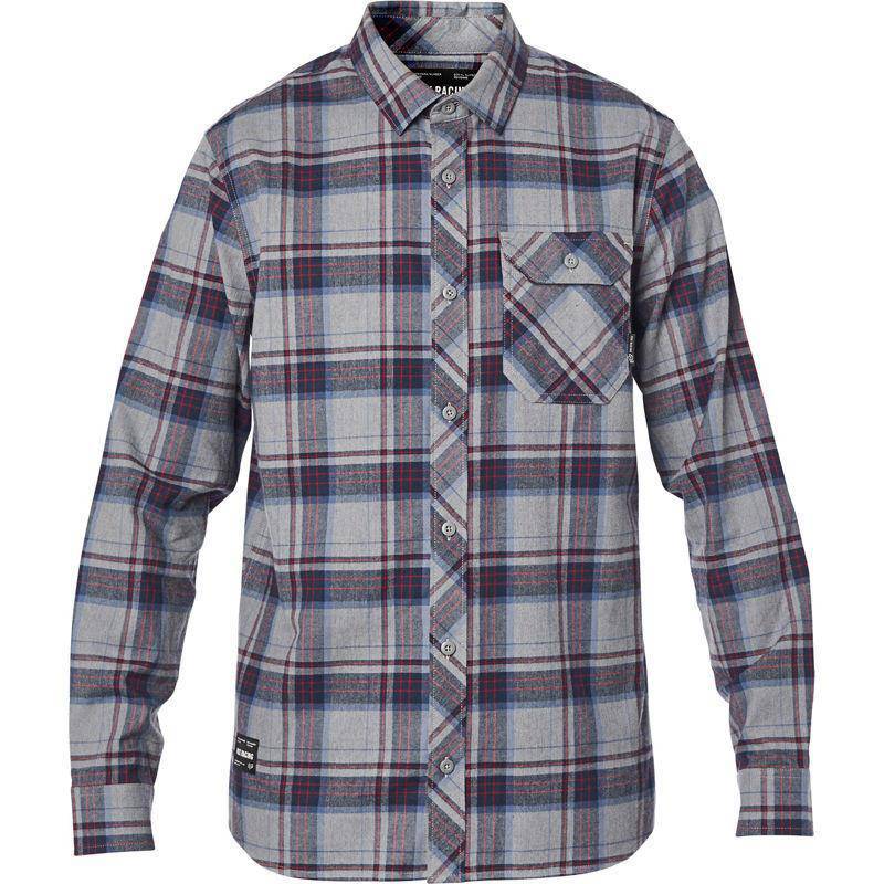 Camisa Lifestyle Manga Larga Gamut Stretch Gris Fox-Rideshop