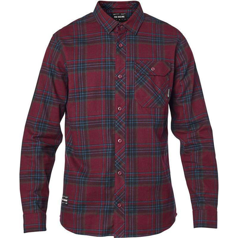 Camisa Lifestyle Manga Larga Gamut Stretch Rojo Fox Racing - Rideshop