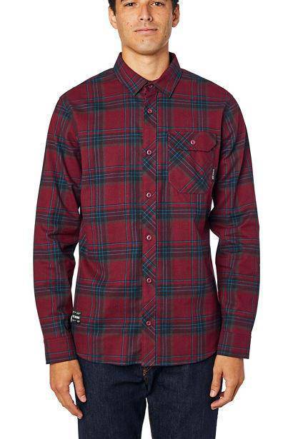 Camisa Lifestyle Manga Larga Gamut Stretch Rojo Fox Racing - Rideshop