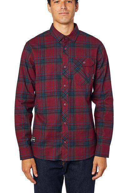 Camisa Lifestyle Manga Larga Gamut Stretch Rojo Fox-Rideshop