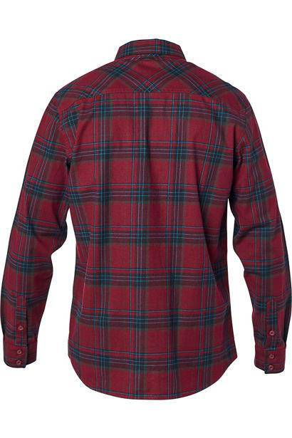 Camisa Lifestyle Manga Larga Gamut Stretch Rojo Fox Racing - Rideshop