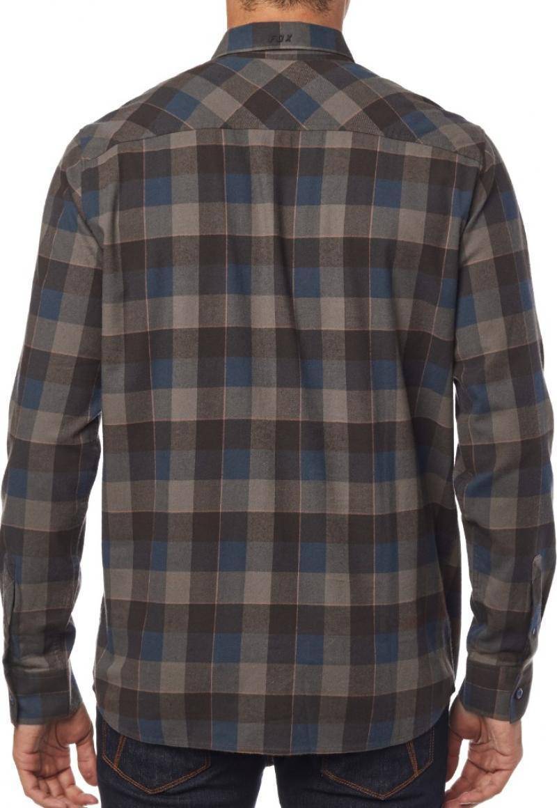 Camisa Lifestyle Rowan Stretch Flannel Café Azul Fox Racing - Rideshop