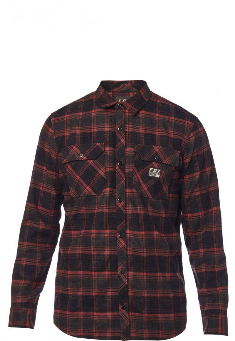 Camisa Lifestyle Traildust Flannel Rojo Fox Racing - Rideshop