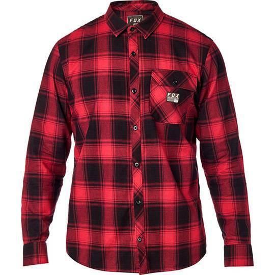 Camisa Lifestyle Voyd Flannel Rojo Fox Racing. - Rideshop