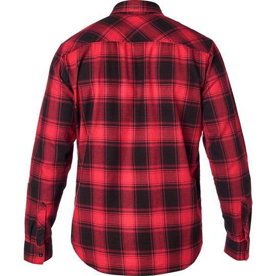 Camisa Lifestyle Voyd Flannel Rojo Fox.-Rideshop