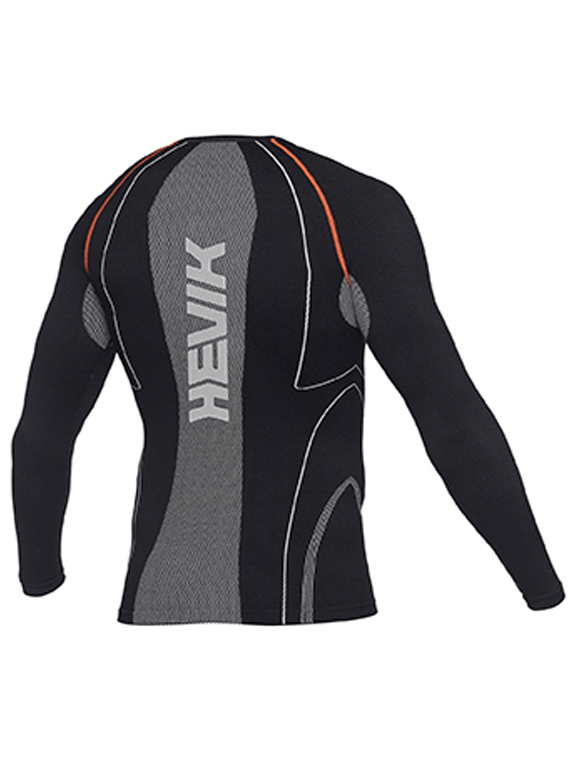 Camiseta Manga Larga Negra Hevik - Rideshop