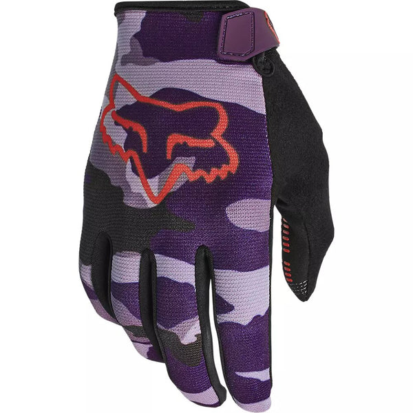 FOX Guantes Bicicleta Mujer Ranger Camo Morado - Rideshop