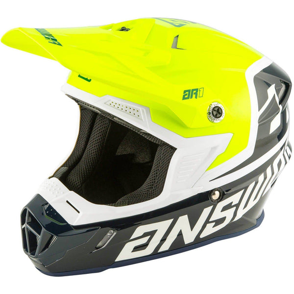 Casco Answer Ar1 Voyd Midnight/Hyper Acid/White - Rideshop