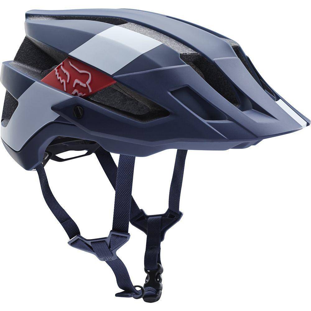Casco Bicicleta Flux August Azul Blanco Fox Racing - Rideshop