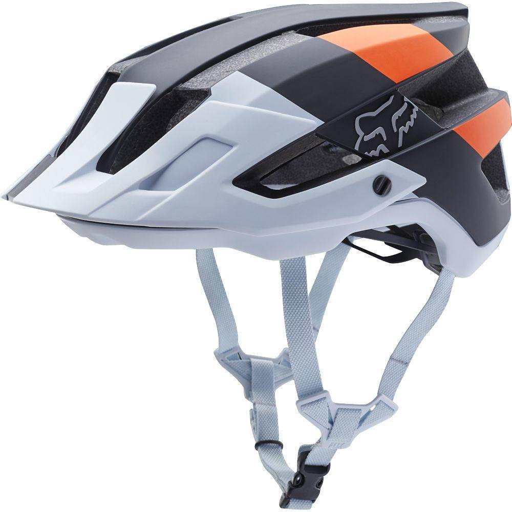 Casco Bicicleta Flux Gothik Negro Blanco Naranjo Fox Racing - Rideshop