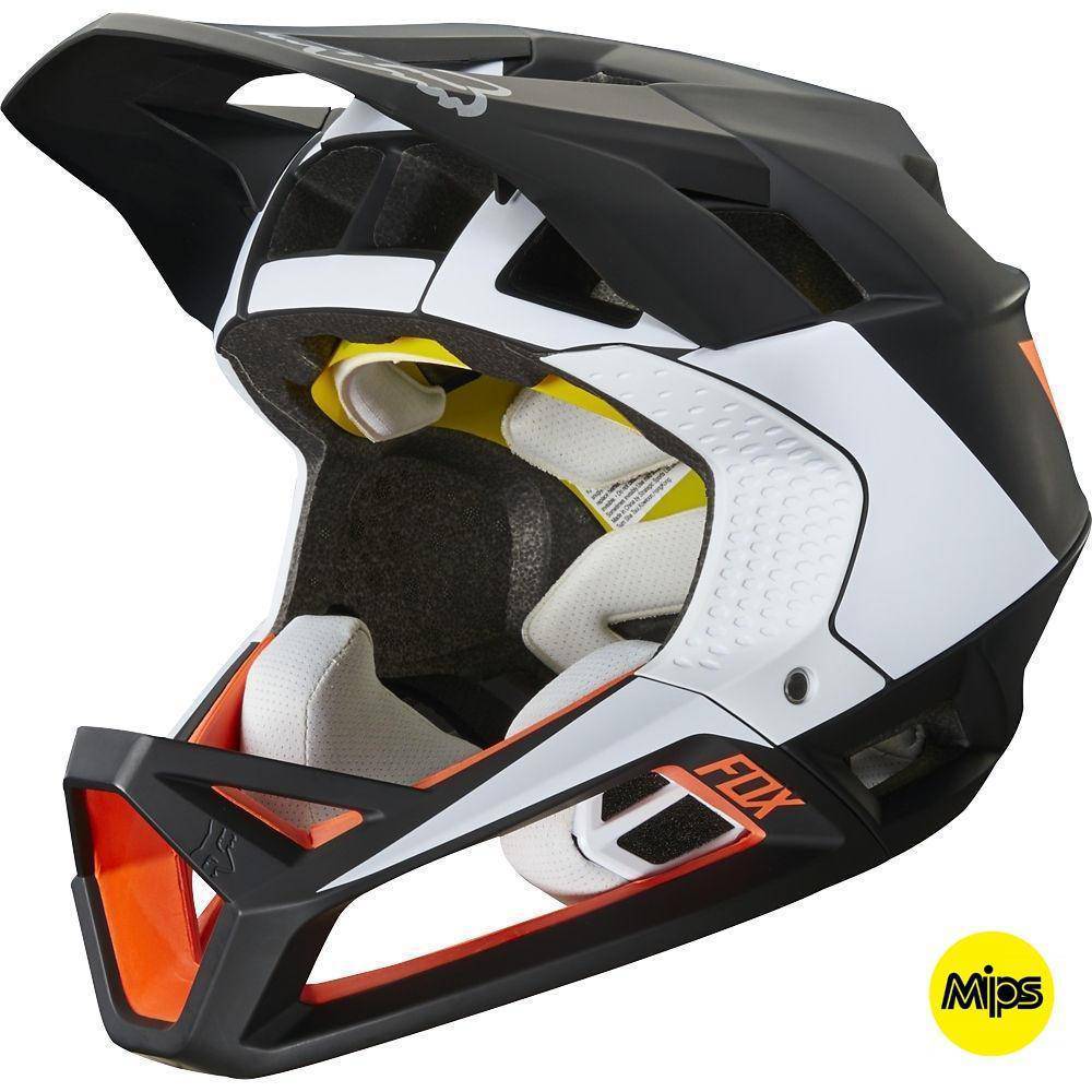 Casco Bicicleta Proframe Gothik Negro Blanco Naranjo Fox Racing - Rideshop